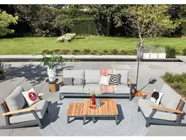 SUNS | Loungeset Siena | MRG | Soft Grey Mixed Weave