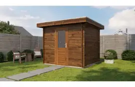 Lugarde Select Blokhut Zwolle 250x250cm - Keteldruk Bruin