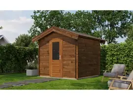 Lugarde Select Blokhut Hengelo 250x250cm - Keteldruk Bruin