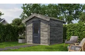 Lugarde Select Blokhut Hengelo 250x250cm - Keteldruk Grijs