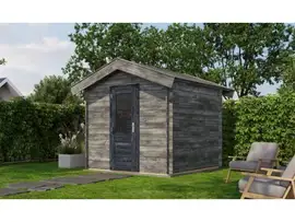 Lugarde Select Blokhut Hengelo 250x250cm - Keteldruk Grijs