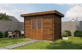 Lugarde Select Blokhut Nijmegen 300x200cm - Keteldruk Bruin