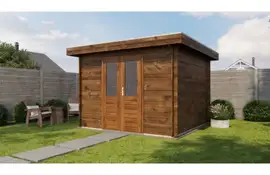 Lugarde Select Blokhut Amersfoort 300x300cm - Keteldruk Bruin