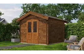 Lugarde Select Blokhut Twello 300x300cm - Keteldruk Bruin