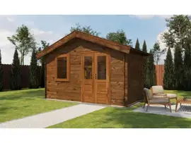 Lugarde Select Blokhut Rhenen 400x200cm - Keteldruk Bruin