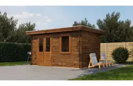Lugarde Select Blokhut Veenendaal 400x250cm - Keteldruk Bruin