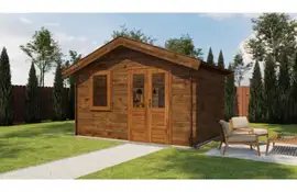Lugarde Select Blokhut Wijhe 400x250cm - Keteldruk Bruin