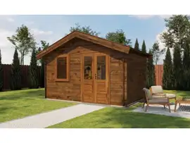 Lugarde Select Blokhut Wijhe 400x250cm - Keteldruk Bruin