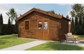 Lugarde Select Blokhut Wolfheze 500x300cm - Keteldruk Bruin