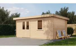 Lugarde Select Blokhut Duiven 500x400cm - Onbehandeld