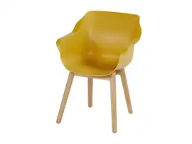 Hartman | Tuinstoel Sophie met Armleuningen Teak | Curry Yellow