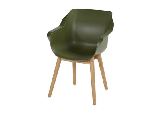 Hartman | Tuinstoel Sophie met Armleuningen Teak | Moss Green