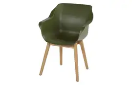 Hartman | Tuinstoel Sophie met Armleuningen Teak | Moss Green