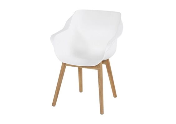 Hartman | Tuinstoel Sophie met Armleuningen Teak | Royal White