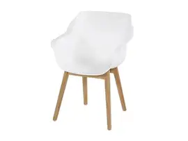 Hartman | Tuinstoel Sophie met Armleuningen Teak | Royal White