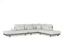 SUNS | Loungeset Pesaro | SB | Soft Grey Mixed Weave