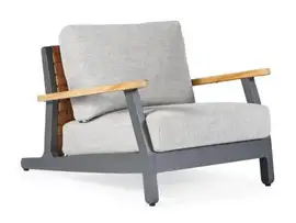 SUNS | Loungestoel Siena | MRG | Soft Grey Mixed Weave