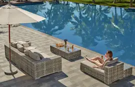 Loungeset Tres Deep Wicker Artie Garden Tuinmeubelen