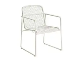Borek | Tuinstoel Mira | Wit-Taupe
