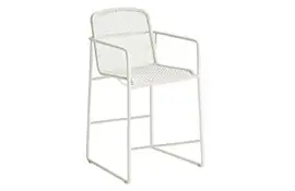 Borek | Tuinstoel Mira Hoog | Wit-Taupe