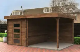 Fonteyn | Tuinhuis Xenna 450x300 | HG bruin