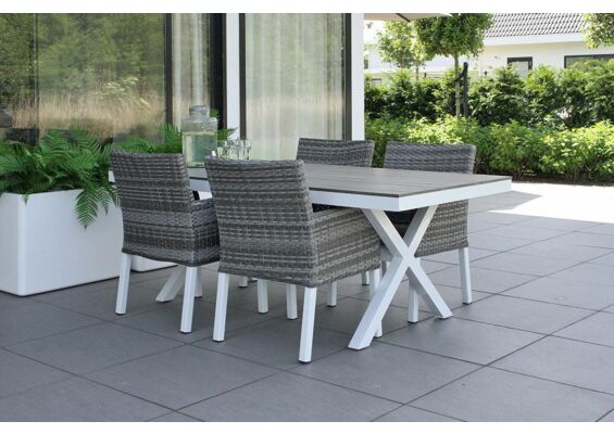 Utah Tuinset Aluminium Wicker Fonteyn