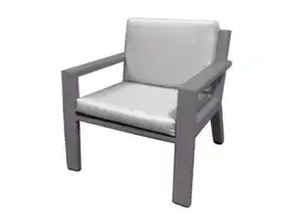 Borek | Loungestoel Viking met Wielen | Antraciet