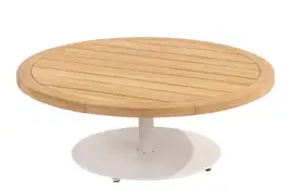 4 Seasons Outdoor | Koffietafel Volta Teak Ø80 cm x 30(h) cm | Latte