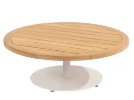 4 Seasons Outdoor | Koffietafel Volta Teak Ø80 cm x 30(h) cm | Latte