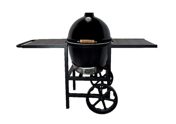 Goldens' Cast Iron | Kamado met Zijtafels | 20.5" | Zwart