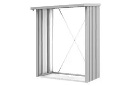 Biohort | Houtopslag Woodstock 150 | Zilver-Metallic