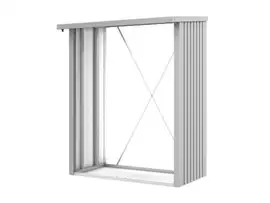 Biohort | Houtopslag Woodstock 150 | Zilver-Metallic
