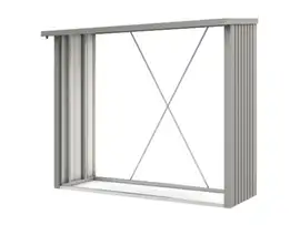 Biohort | Houtopslag Woodstock 230 | Kwartsgrijs-Metallic
