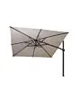 4 Seasons Outdoor | Zweefparasol Siesta Premium 300 x 300 cm | Wit-Charcoal