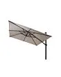 4 Seasons Outdoor | Zweefparasol Siesta Premium 300 x 300 cm | Wit-Charcoal