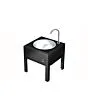 OneQ | Mini Leg Black | Basis Module Laag Zwart