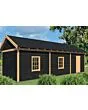 Tuindeco | Overkapping Hamar XL | Type 8 | Zwarte Wanden