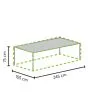 Winza | Tafelhoes Premium 245 x 105 x 75 cm