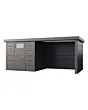 Telluria | Tuinhuis Classico 2424 | 4 Kleuren - met Overkapping Lounge (Small)