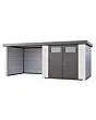 Telluria | Tuinhuis Classico 2724 met Overkapping Lounge Small | Links | Wit