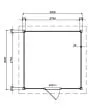 Fonteyn | Tuinhuis Lynn 300 x 300 Exclusief