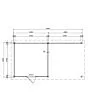 Fonteyn | Tuinhuis Lynn met Overkapping 600 x 300 Exclusief