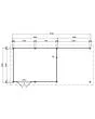 Fonteyn | Tuinhuis Thirza met Overkapping 700 x 300 Exclusief