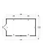 Tuindeco | Overkapping Hamar XL | Type 4 | Zwarte Wanden