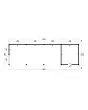 Tuindeco | Overkapping Hamar XL | Type 10 | Zwarte Wanden
