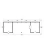 Tuindeco | Overkapping Hamar XL | Type 12 | Zwarte Wanden