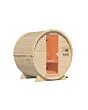 Karibu | Barrelsauna 1 | Kachel 9 kW Geïntegreerde Bediening