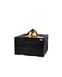 Happy Cocooning | Terrashaard Vierkant Teak Black | Zwart