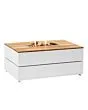 Cosi | Vuurhaard Cosipure 120 | White Frame | Teak Top