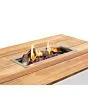Cosi | Vuurhaard Cosipure 120 | Black Frame | Teak Top